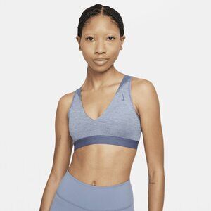 Nike Women's Twisted Keyhole Sports Bra in Blue